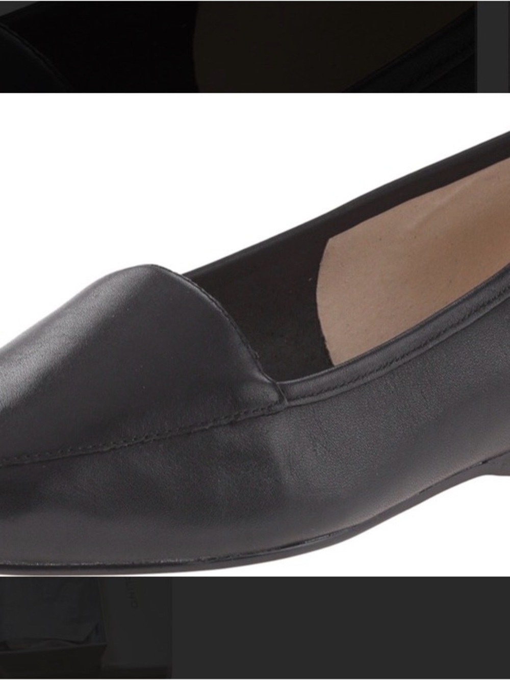 Bandolino Black Leather Slip-On Loafers